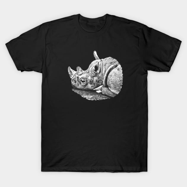 Rhinoceros T-Shirt by Guardi